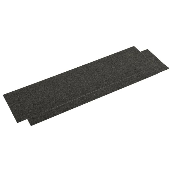vidaXL Baldosas de suelo de moqueta 16 uds 4 m&sup2; 25x100 cm antracita