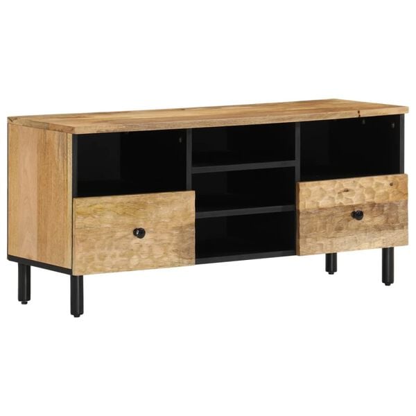 vidaXL Mueble de TV madera maciza de mango 100x33x46 cm