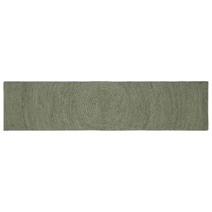 vidaXL Alfombras de &aacute;rea Verde oliva 60 x 200 cm yute