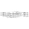 vidaXL Arriate de gaviones de acero galvanizado 100x100x20 cm