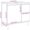 vidaXL Armario lavabo ba&ntilde;o madera ingenier&iacute;a roble artisan 65x33x60 cm