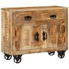 vidaXL Aparador de madera maciza de mango sin tratar 80x30x65 cm