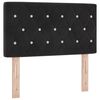 vidaXL Cabecero Negro 80 cm Terciopelo