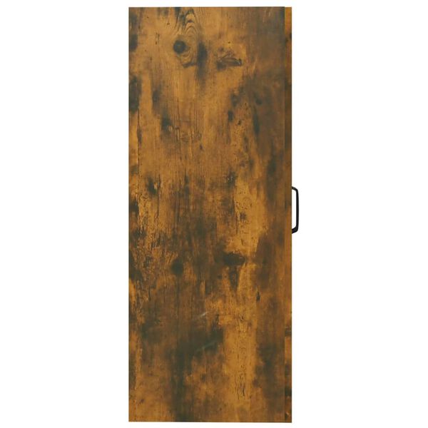 vidaXL Armario colgante de pared roble ahumado 69,5x34x90 cm