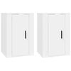 vidaXL Muebles para TV de pared 2 uds blanco 40x34,5x60 cm
