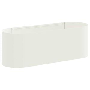 vidaXL Cama de Jard&iacute;n Elevada Blanco 120 x 40 x 40 cm