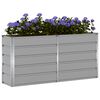 vidaXL Jardinera Gris Claro 160 x 40 x 75 cm Acero