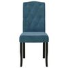 vidaXL Sillas de comedor 6 unidades terciopelo azul