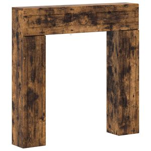 vidaXL Marco de chimenea Roble Ahumado 102 x 18 x 100,5 cm
