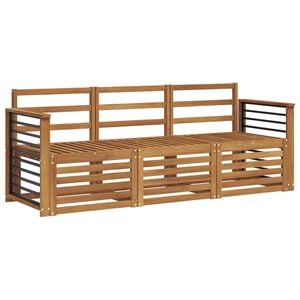 vidaXL Juegos de sof&aacute;s 3 uds. Madera de Acacia S&oacute;lida