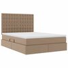 vidaXL Cama con almacenamiento Capuchino 140 x 200 cm Cuero sint&eacute;tico
