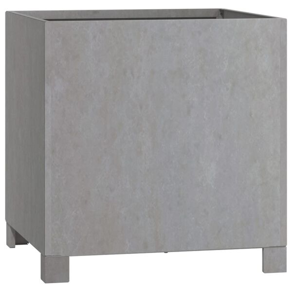 vidaXL Jardinera con patas acero corten oxidado 42x40x43 cm
