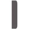 vidaXL Oreja de cabecero Gris 80 x 16 x 4 cm PVC