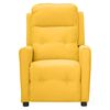 vidaXL Sillón de masaje de tela amarillo
