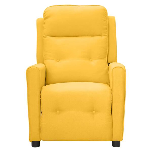 vidaXL Sillón de masaje de tela amarillo