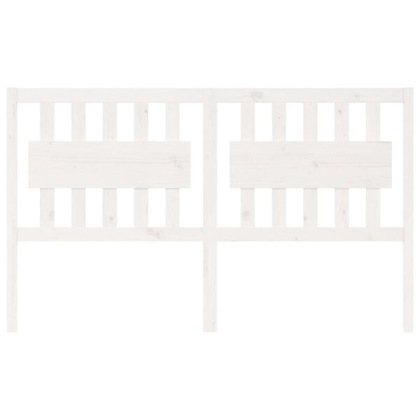 vidaXL Cabecero de cama madera maciza de pino blanco 165,5x4x100 cm