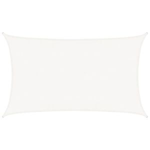 vidaXL Toldo de vela blanco HDPE 160 g/m&sup2; 5x8 m