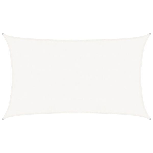 vidaXL Toldo de vela blanco HDPE 160 g/m&sup2; 5x8 m
