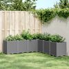 vidaXL Jardinera PP gris claro 160x160x53 cm