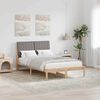 vidaXL Estructura de cama Marr&oacute;n 120 x 190 cm Madera de pino macizo