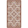 vidaXL Adorno de pared de jard&iacute;n acero corten dise&ntilde;o morisco 105x55 cm
