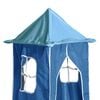 vidaXL Cama alta para ni&ntilde;os con torre madera pino azul 80x200 cm
