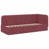 vidaXL Estructura de cama en esquina Rojo vino 80 x 200 cm tela