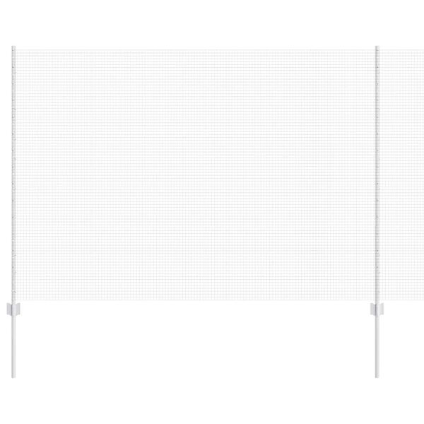 vidaXL Valla con Poste Plateado 1,5 x 25 m Acero