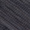 vidaXL Alfombra tejida a mano Chindi algod&oacute;n gris antracita 160x230 cm