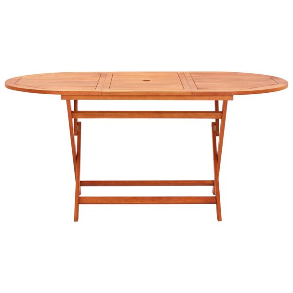 vidaXL Set de comedor de jard&iacute;n 9 pzas madera eucalipto textilene gris