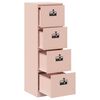 vidaXL Mueble archivador con caj&oacute;n con estante Rosa 44 x 50 x 106.5 cm