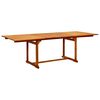 vidaXL Juego de comedor para jard&iacute;n 9 piezas madera maciza de acacia 160-240 cm