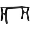 vidaXL Patas de mesa de centro estructura Y acero 80x40x43 cm