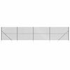 vidaXL Cerca de alambre con pinchos de anclaje gris antracita 1,4x10 m