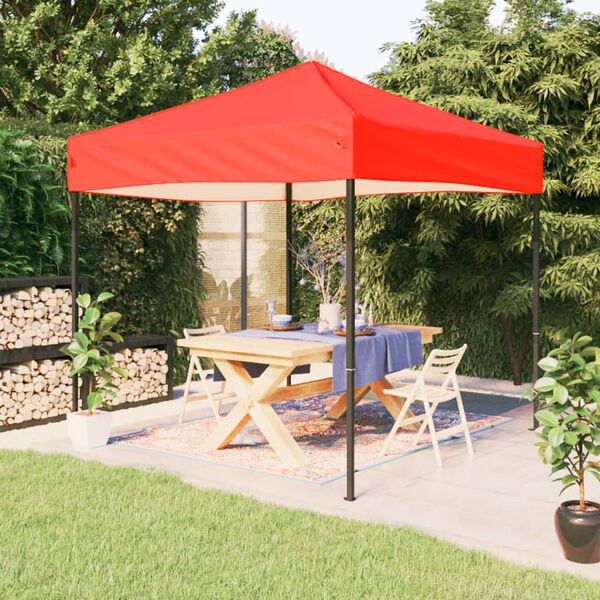 vidaXL Carpa para fiestas plegable rojo 2x2 m