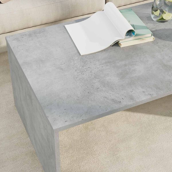 vidaXL Mesa de Caf&eacute; Gris Concreto 95 x 50 x 34 cm Madera de ingenier&iacute;a