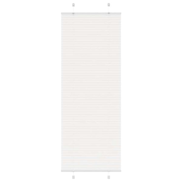 vidaXL Estor Plisado blanco 70x200 cm Tela Ancho 69,4 cm Poliéster