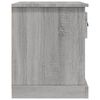 vidaXL Mesita de noche madera contrachapada gris Sonoma 39x39x47,5 cm