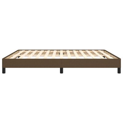 vidaXL Estructura de cama de tela marrón 160x200 cm