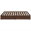 vidaXL Cama con cajones madera ingenier&iacute;a marr&oacute;n roble 180x200 cm