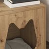 vidaXL Casa para Gatos Roble Artesanal 42,5 x 40 x 53,5 cm