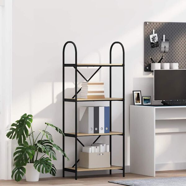 vidaXL Estante de libros Roble Sonoma 60 x 30 x 146 cm