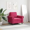 vidaXL Sill&oacute;n de terciopelo rojo tinto 60 cm