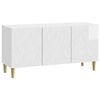 vidaXL Mueble de TV 99 x 34,5 x 50 cm Blanco Brillante