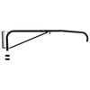 vidaXL Soporte de pared para manguera ducha de caballos acero negro