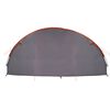 vidaXL Tienda t&uacute;nel para 6 personas Gris y naranja 700 x 590 x 215 cm