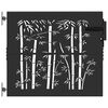 vidaXL Puerta de jard&iacute;n 85 x 100 cm Negro Con cerradura