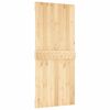 vidaXL Puerta corredera con herrajes madera maciza de pino 90x210 cm