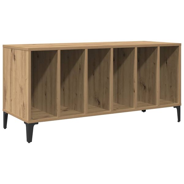 vidaXL Mueble para discos madera ingenier&iacute;a roble artisan 100x38x48 cm