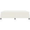 vidaXL Estructura de cama con colch&oacute;n Crema 180 x 200 cm tela